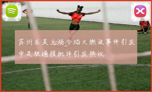 苏州东吴主场冷焰火燃放事件引发中足联通报批评引发热议